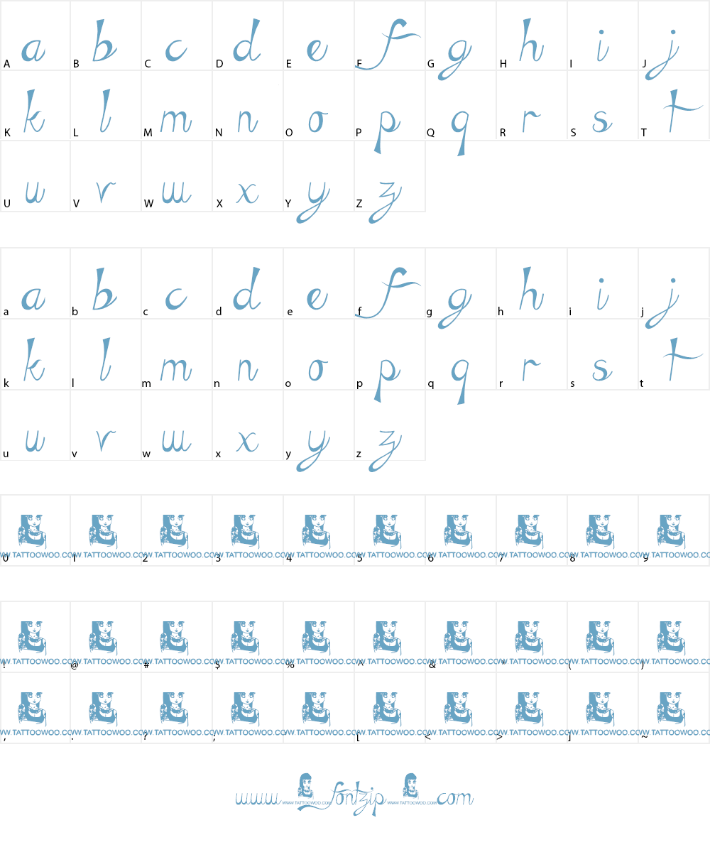 The Green Life Font Character